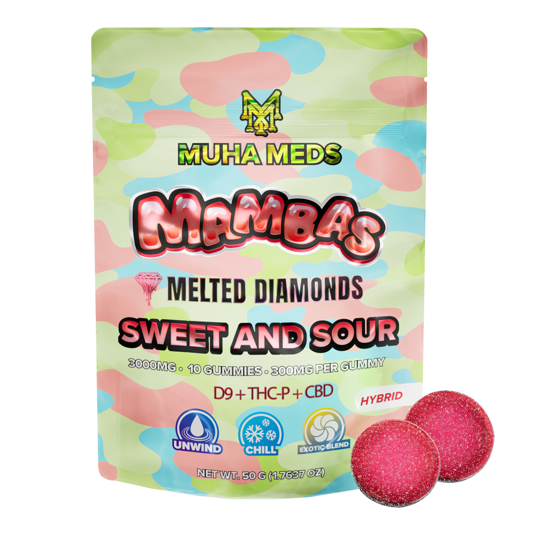 Muha Meds Sweet and Sour Gummies | 3000 MG – Hybrid